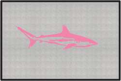 Reef Shark Silhouette Door Mats