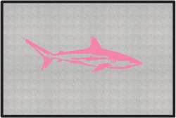 Reef Shark Silhouette Door Mats