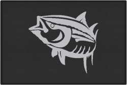 Yellowfin Tuna Silhouette Door Mats