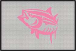 Yellowfin Tuna Silhouette Door Mats