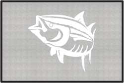 Yellowfin Tuna Silhouette Door Mats