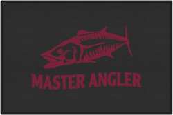 Master Angler Mackerel Silhouette Door Mats