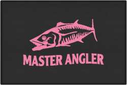 Master Angler Mackerel Silhouette Door Mats