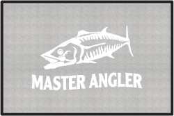 Master Angler Mackerel Silhouette Door Mats