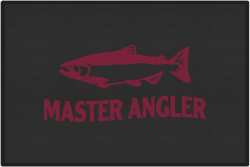 Master Angler Salmon Silhouette Door Mats