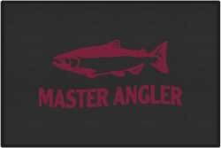 Master Angler Salmon Silhouette Door Mats