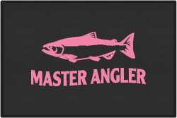 Master Angler Salmon Silhouette Door Mats