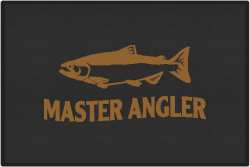 Master Angler Salmon Silhouette Door Mats