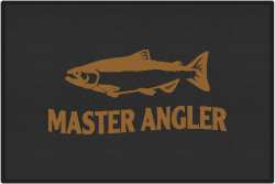 Master Angler Salmon Silhouette Door Mats