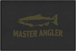 Master Angler Salmon Silhouette Door Mats