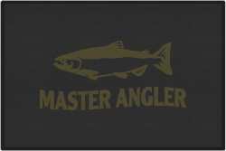 Master Angler Salmon Silhouette Door Mats