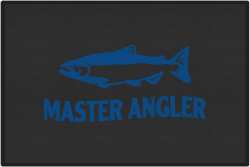 Master Angler Salmon Silhouette Door Mats