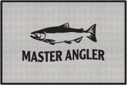 Master Angler Salmon Silhouette Door Mats