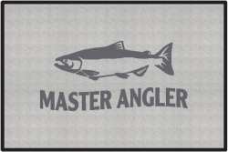 Master Angler Salmon Silhouette Door Mats