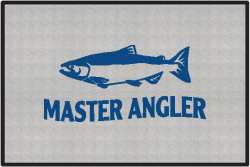 Master Angler Salmon Silhouette Door Mats