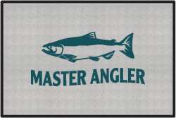 Master Angler Salmon Silhouette Door Mats