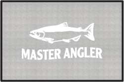 Master Angler Salmon Silhouette Door Mats