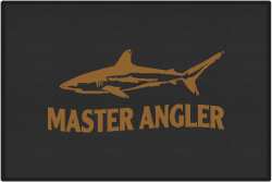 Master Angler Reef Shark Silhouette Door Mats