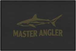 Master Angler Reef Shark Silhouette Door Mats