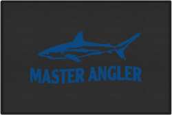 Master Angler Reef Shark Silhouette Door Mats