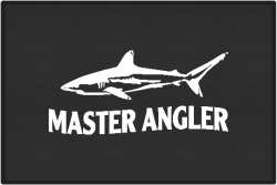 Master Angler Reef Shark Silhouette Door Mats