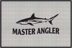 Master Angler Reef Shark Silhouette Door Mats