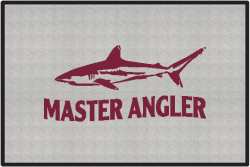 Master Angler Reef Shark Silhouette Door Mats