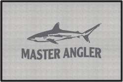 Master Angler Reef Shark Silhouette Door Mats