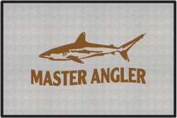 Master Angler Reef Shark Silhouette Door Mats