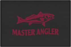 Master Angler Red Fish Silhouette Door Mats