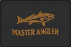 Master Angler Red Fish Silhouette Door Mats