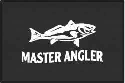 Master Angler Red Fish Silhouette Door Mats