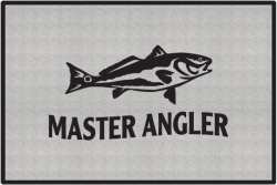 Master Angler Red Fish Silhouette Door Mats