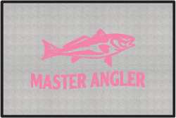 Master Angler Red Fish Silhouette Door Mats