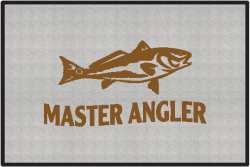 Master Angler Red Fish Silhouette Door Mats