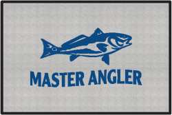 Master Angler Red Fish Silhouette Door Mats