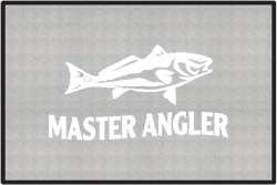 Master Angler Red Fish Silhouette Door Mats