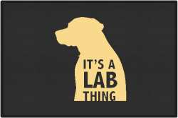 It's a Lab Thing Silhouette Door Mats