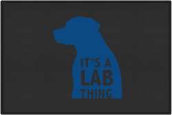 It's a Lab Thing Silhouette Door Mats