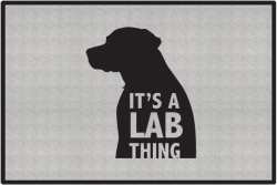 It's a Lab Thing Silhouette Door Mats