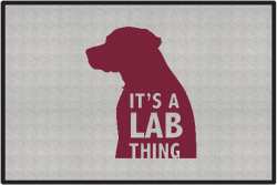 It's a Lab Thing Silhouette Door Mats