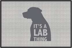 It's a Lab Thing Silhouette Door Mats