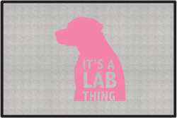 It's a Lab Thing Silhouette Door Mats