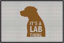 It's a Lab Thing Silhouette Door Mats