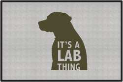 It's a Lab Thing Silhouette Door Mats