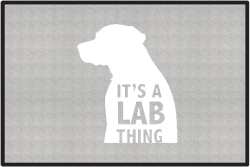 It's a Lab Thing Silhouette Door Mats