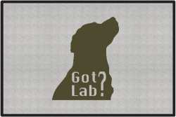 Got Lab? Silhouette Door Mats