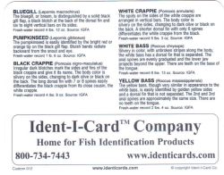 Panfish card