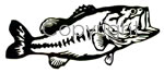 Bass Negative Decal