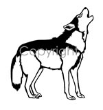 Howling Wolf Decal